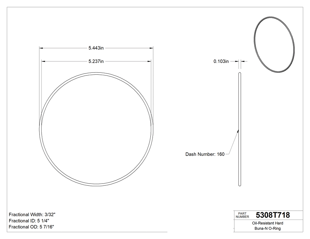 Technical drawing - 5308T718